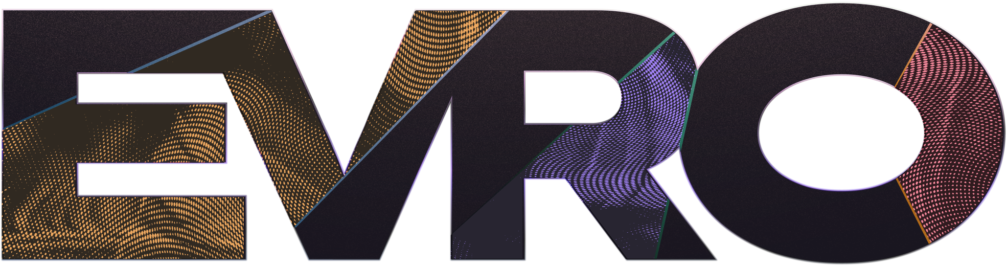 Detailed EVRO logo.
